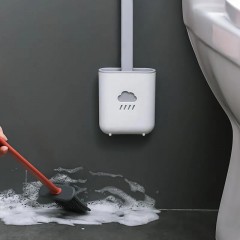 馬桶刷無(wú)死角洗廁所硅膠刷子神器掛墻式衛(wèi)生間家用清潔創(chuàng)意壁掛式