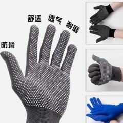 批發(fā)尼龍防滑點(diǎn)膠男女開(kāi)車(chē)薄款防護(hù)勞保工作透氣耐磨干活手套包郵