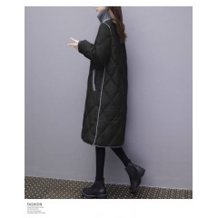 2019新款冬裝羽絨棉服女中長(zhǎng)款韓版寬松加厚棉衣過(guò)膝棉襖外套大碼